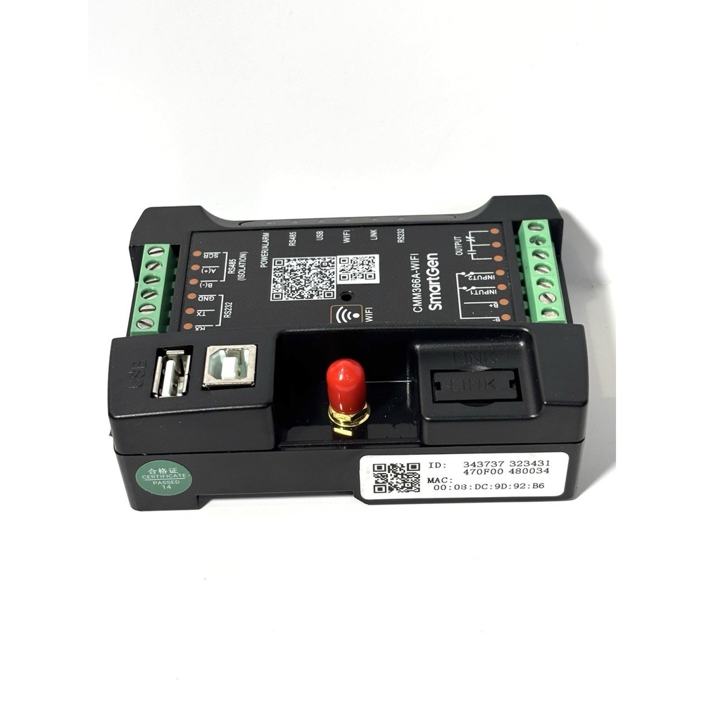 SmartGen CMM366A-WIFI Generator Controller Module RS485 RS232 Remote WiFi - Picture 6 of 12